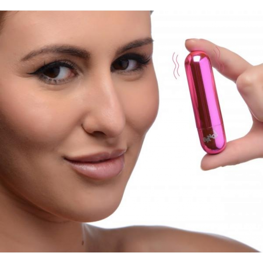 Bang! 10x Vibrating Metallic Bullet Pink