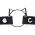 Master Series Kinky Kitty Ring Slim Choker - Black