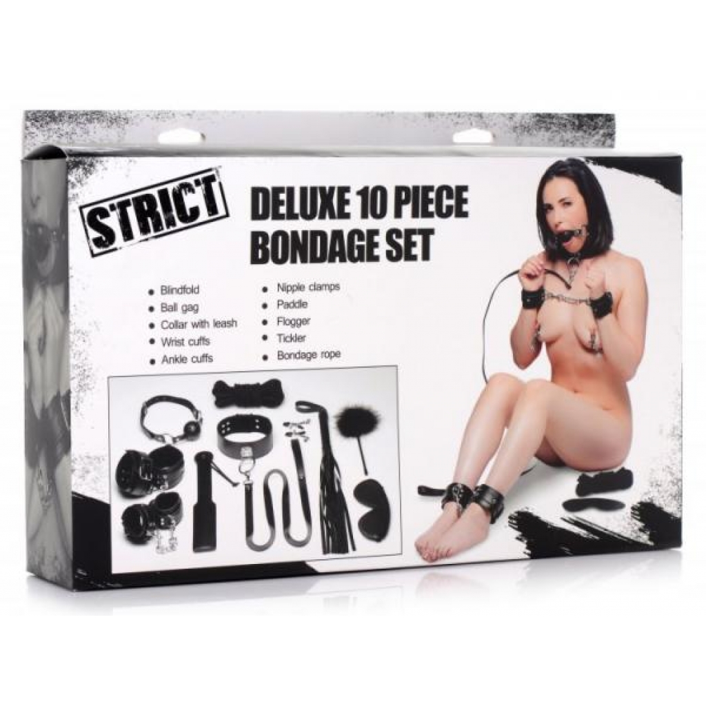 Strict Deluxe 10pc Bondage Set - Ultimate Adventure Kit