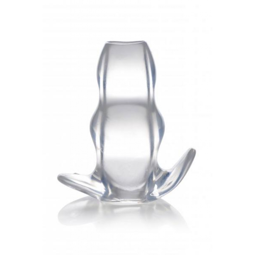 Master Series Clear View Hollow Anal Plug - Large