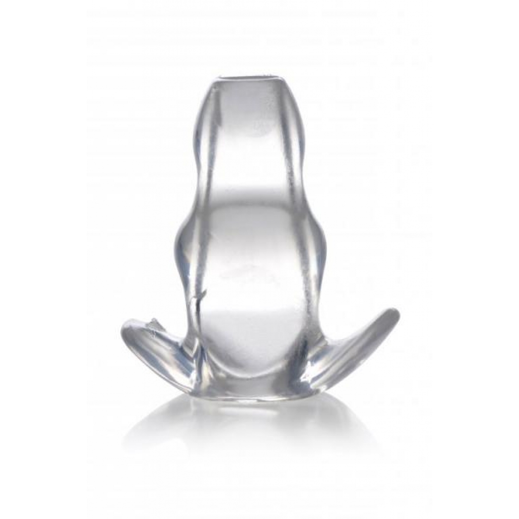 Master Series Clear View Hollow Anal Plug - Small