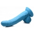 Pop 7.5in Dildo W/ Balls - Blue