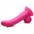 Pop 7.5in Dildo With Balls - Pink