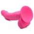 Pop 7.5in Dildo With Balls - Pink