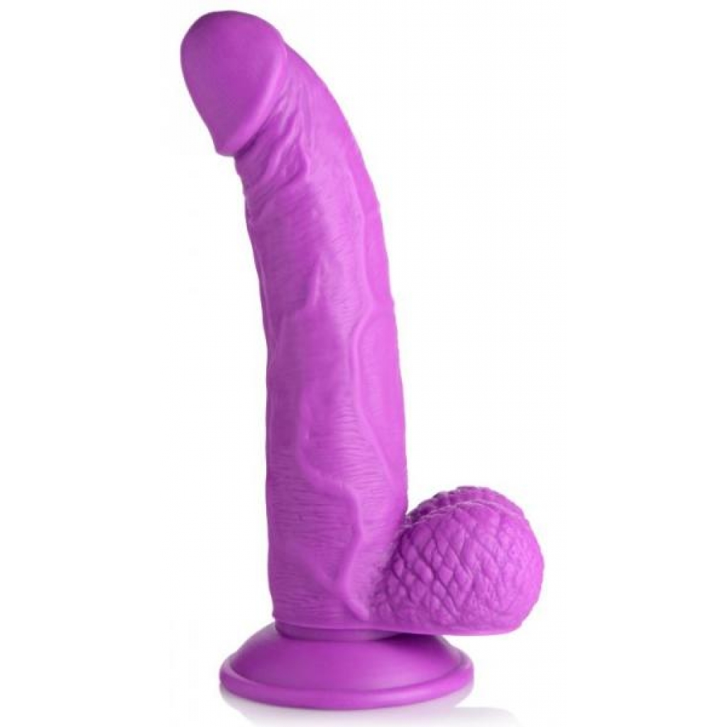 Pop 7.5in Dildo with Balls - Purple