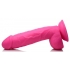 Pop 8.25in Dildo With Balls in Pink