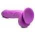 8.25-Inch Vibrant Purple Dildo with Realistic Balls