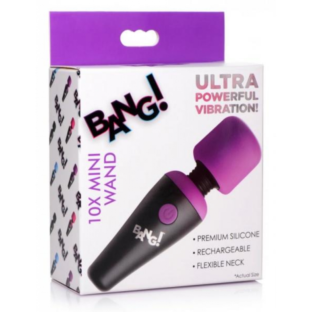 Bang! 10X Mini Vibrating Wand - Purple