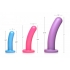 Silicone Dildo Set - Strap U Triple Peg with Remote