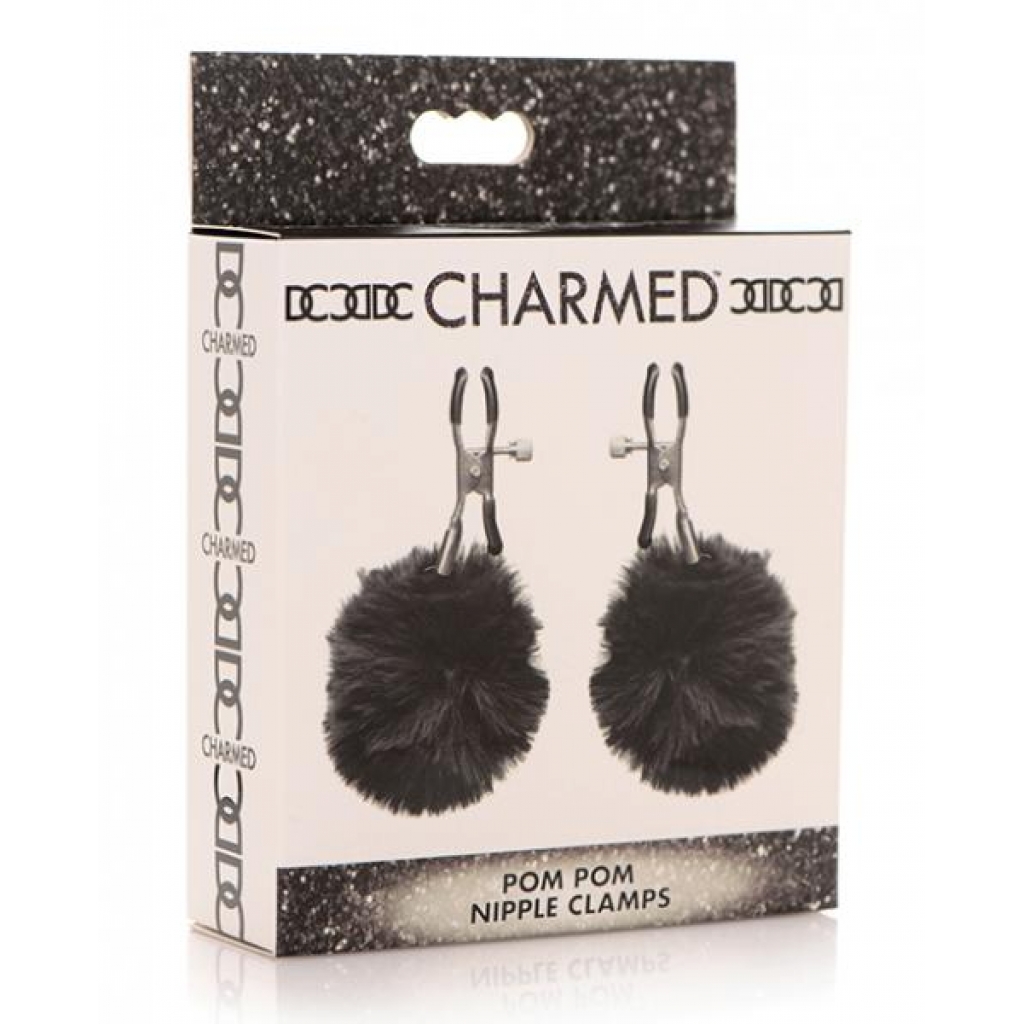 Charmed Pom Pom Nipple Clamps - Black