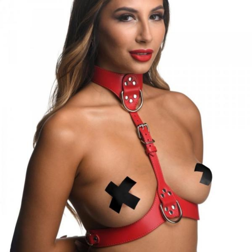 Strict Female Chest Harness - M/L - Red