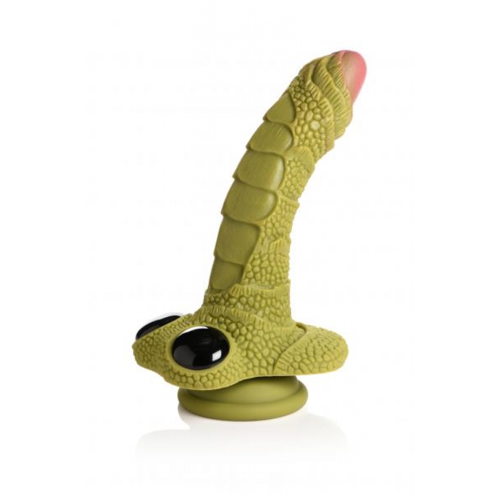 Creature Peniss Swamp Monster Green Scaly Silicone Dildo