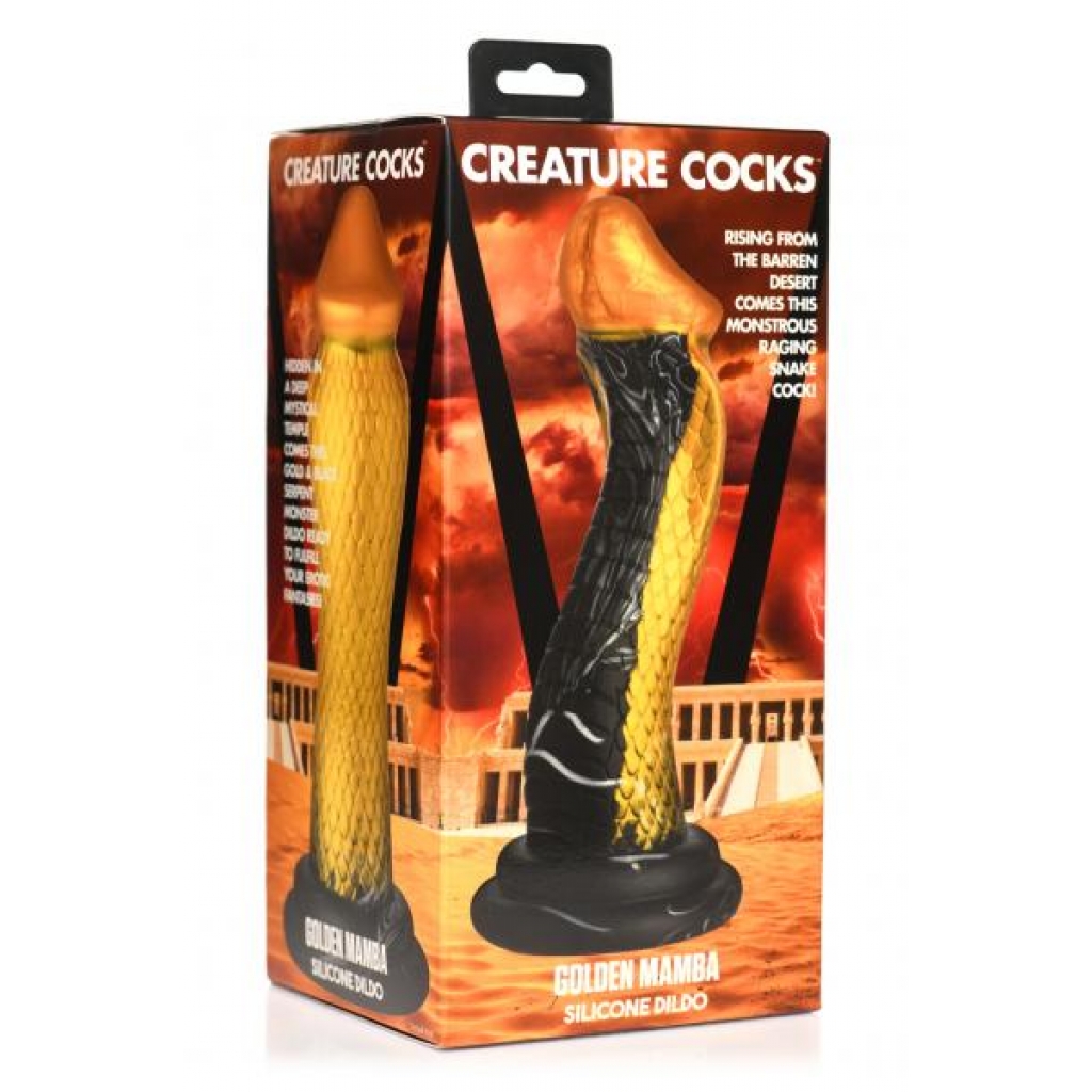 Creature Peniss Golden Mamba Silicone Dildo