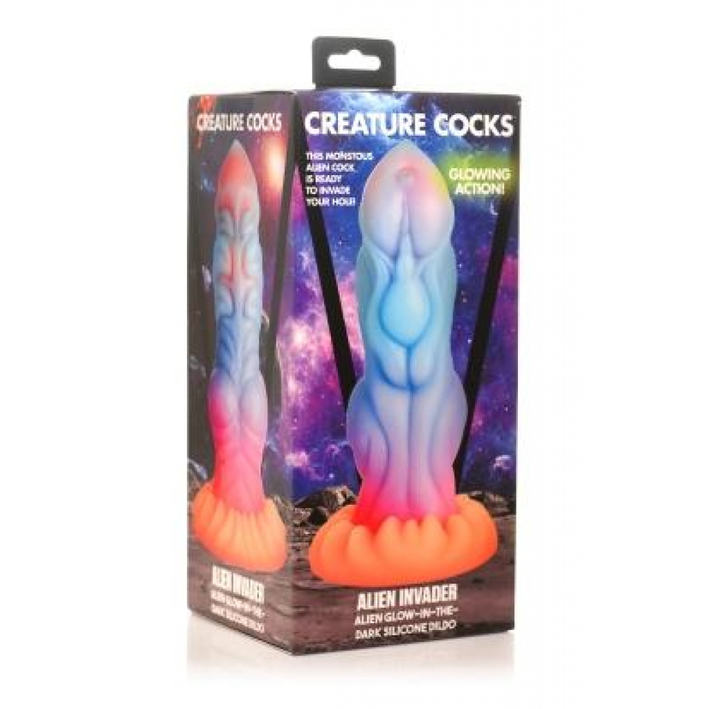 Creature Peniss Alien Invader Glow In The Dark Dildo