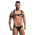 Master Series Elastic Chest Harness with Arm Bands - L/XL