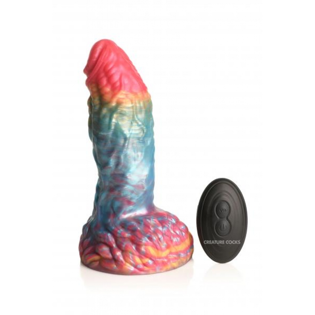 Creative Peniss Rainbow Phoenix Vibrating Silicone Dildo