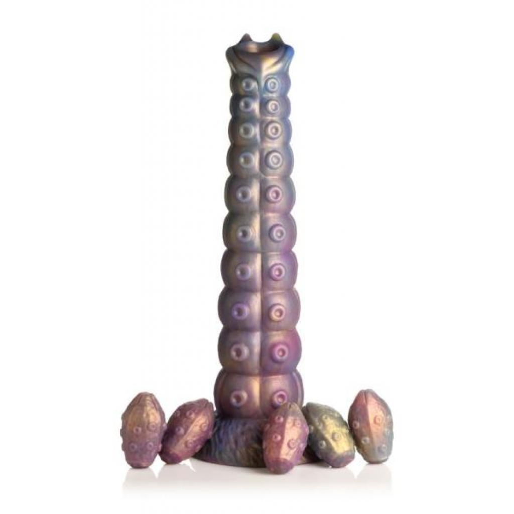 Creature Peniss Deep Invader Tentacle Ovipositor Silicone Dildo with Eggs